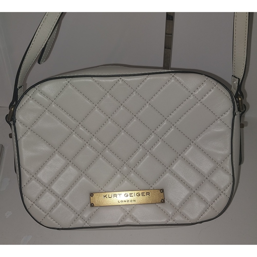 Kurt Geiger Cream Quited Cossbody